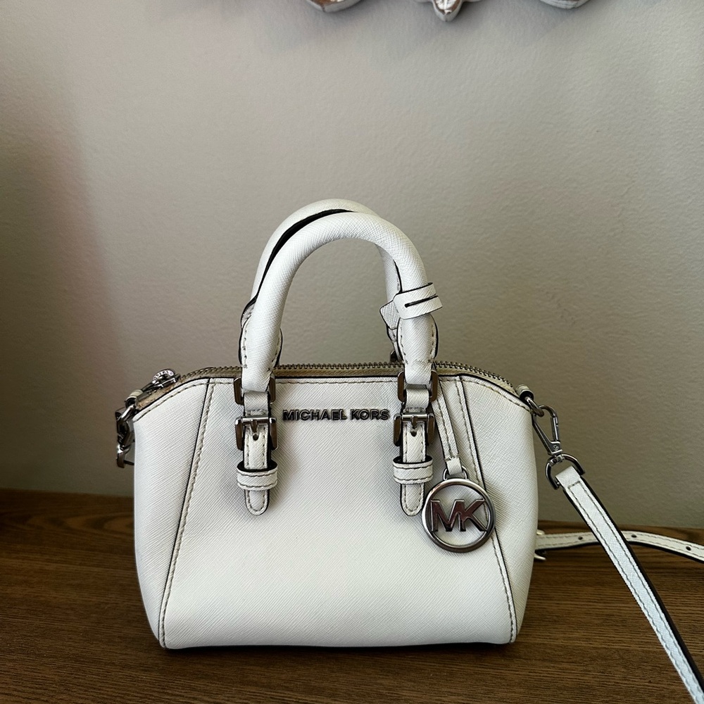 Michael Kors White Small Crossbody